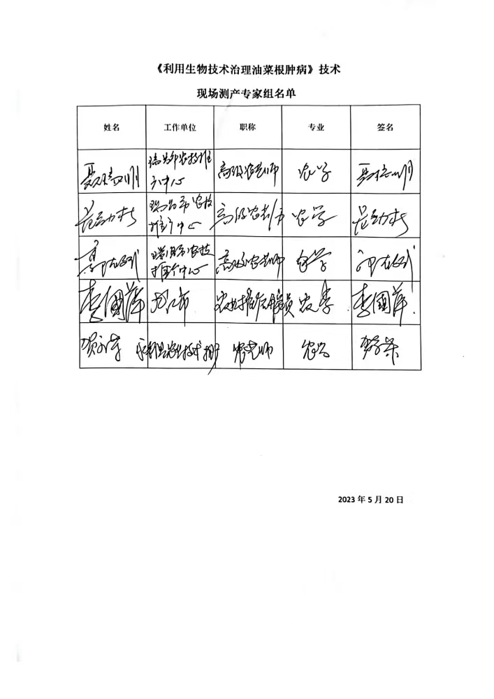 九江農(nóng)科院江滿霞2022-2023利用生物技術(shù)治理油菜根腫病測產(chǎn)測效報告。_01.jpg